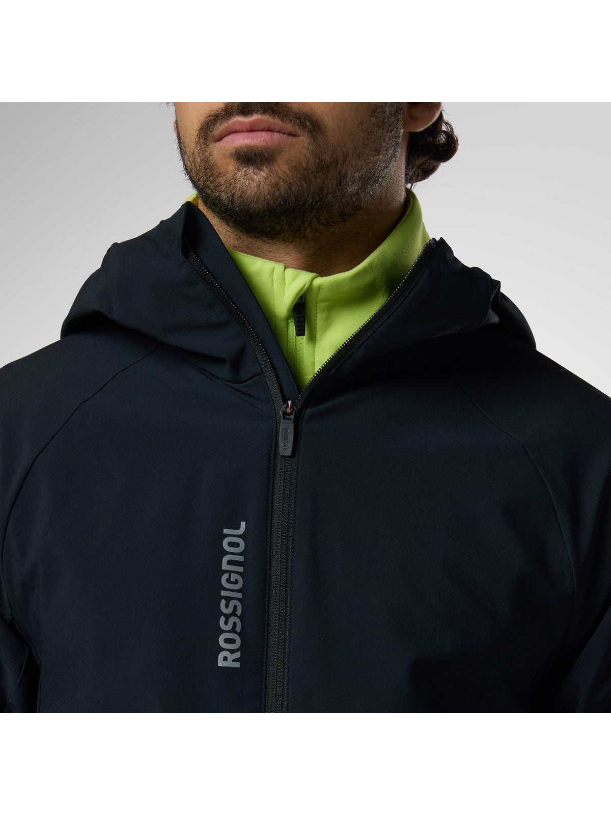 Kurtka męska ROSSIGNOL M Venon Wind Hoodie Jacket czarna