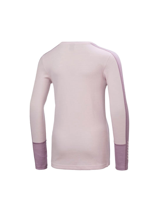 Bielizna termiczna dziecięca HELLY HANSEN JR LIFA MERINO MIDWEIGHT SET fioletowa
