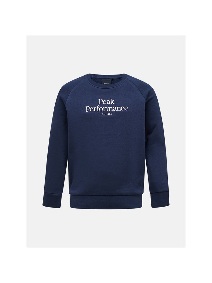 Bluza Peak Performance Jr Original Crew niebieski