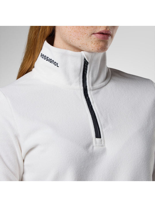 Bluza damska ROSSIGNOL W Quarter Zip Polar Fleece biała
