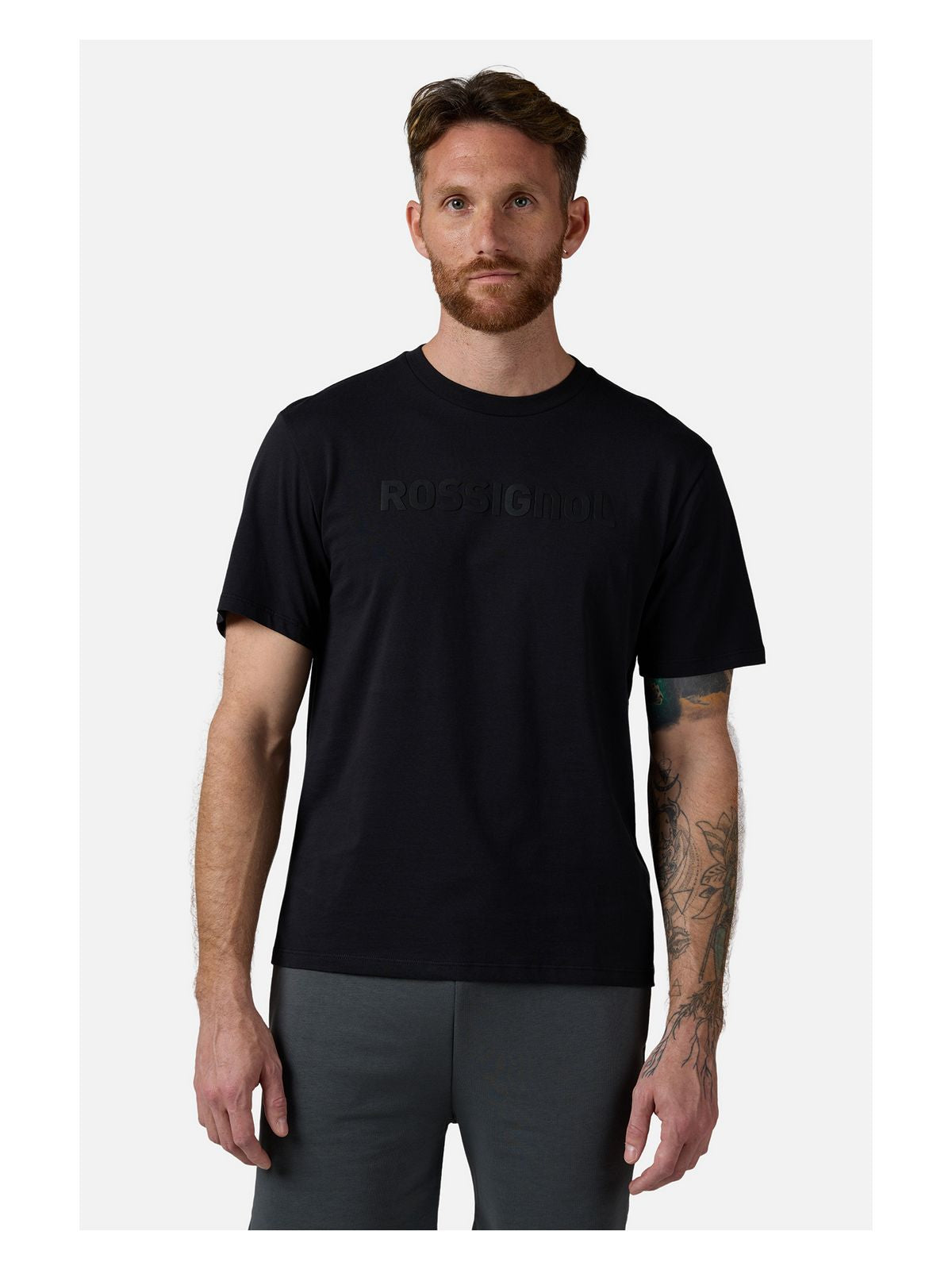 Koszulka męska ROSSIGNOL Prarion Tee czarny - Adventure Sports