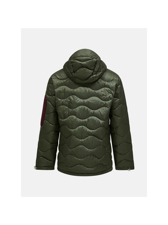 Kurtka puchowa męska PEAK PERFORMANCE Helium Utility Down Hood Jacket zielona
