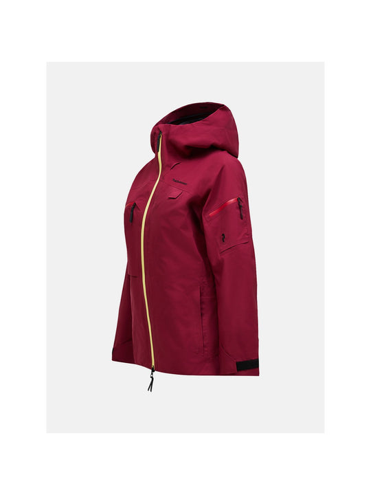 Kurtka PEAK PERFORMANCE W Alpine Gore-Tex 3L Jacket bordowy
