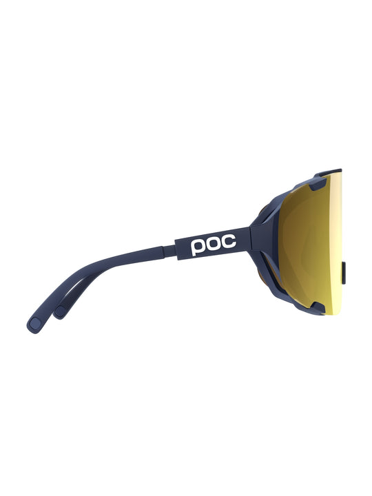 Okulary rowerowe POC Devour Wide Fit granatowy Cat 2 Clarity Road/Partly Sunny Gold
