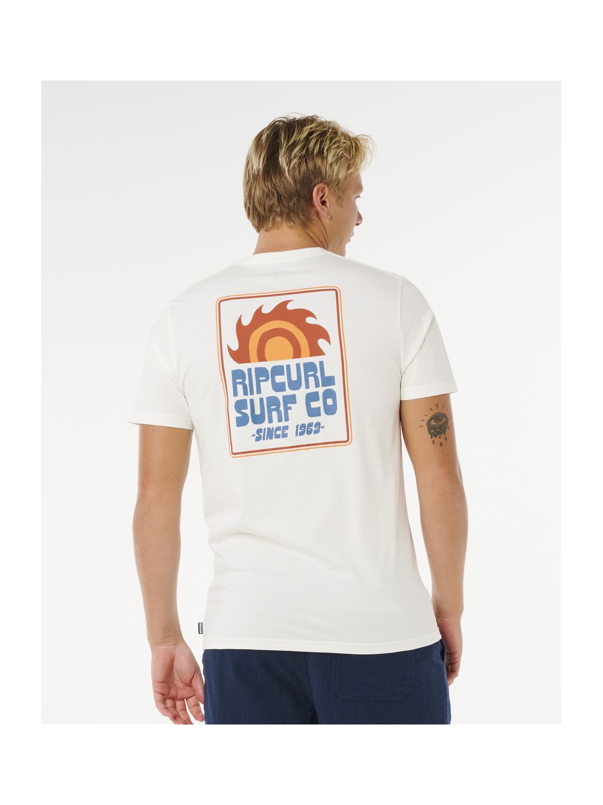 Koszulka męska RIP CURL Pacific Rinse Sunrise Tee biała