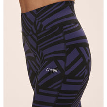 Legginsy damskie Casall Essential Printed Tights fioletowy - Adventure Sports
