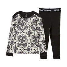 Bielizna termiczna dziecięca HELLY HANSEN K GRAPHIC LIFA MERINO SET czarna
