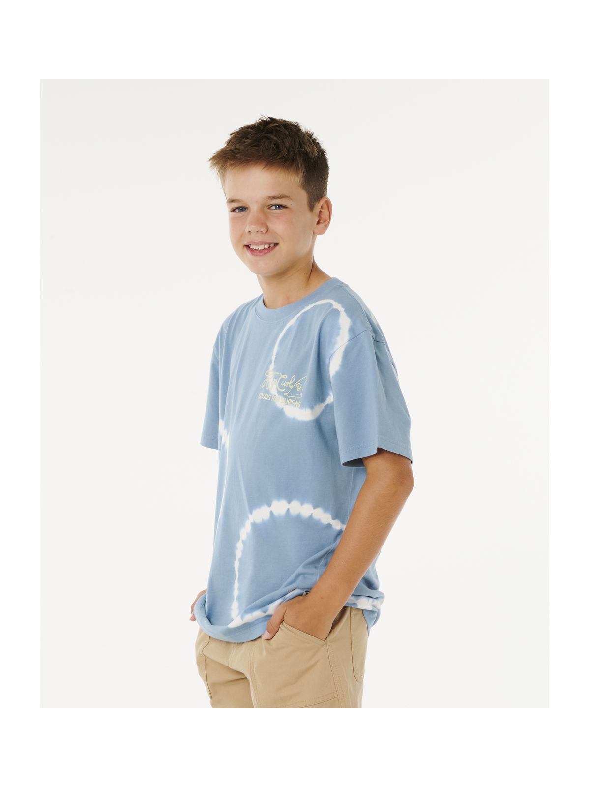Koszulka chłopięca RIP CURL Pacific Rinse Fin Tee-Boy niebieska
