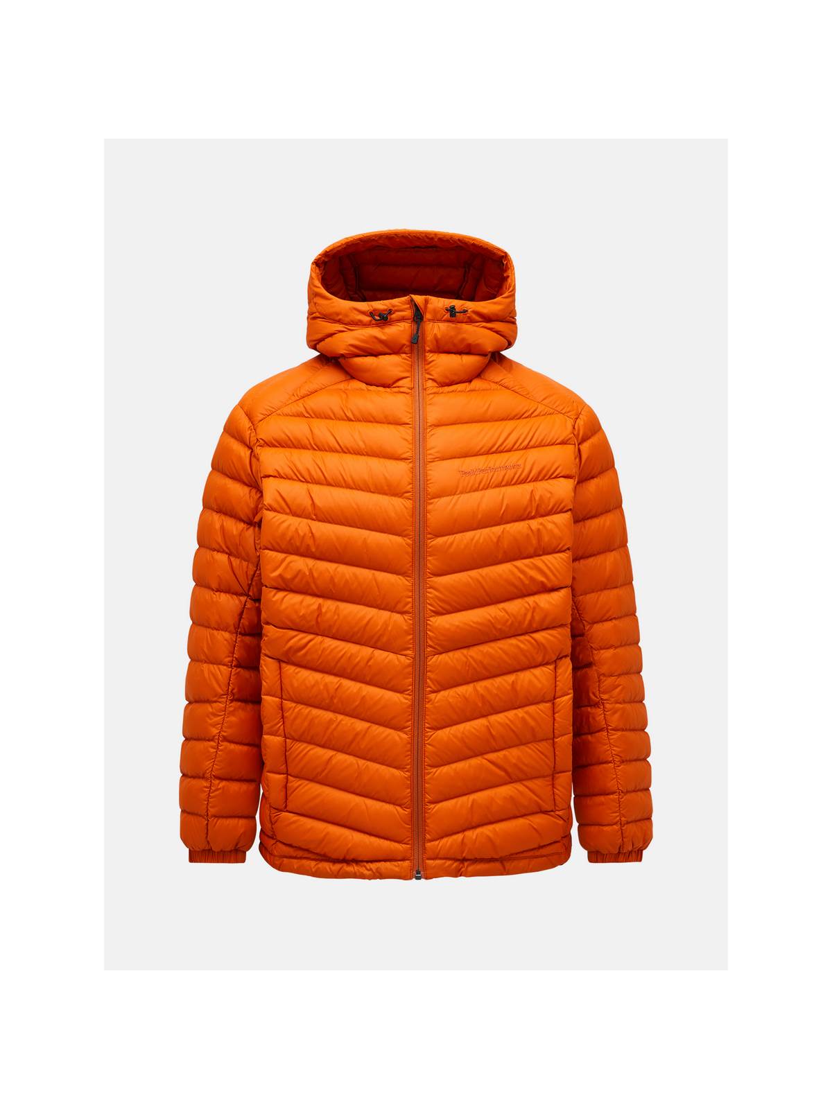 Kurtka męska puchowa Peak Performance M Frost Down Hood Jacket pomarańczowy