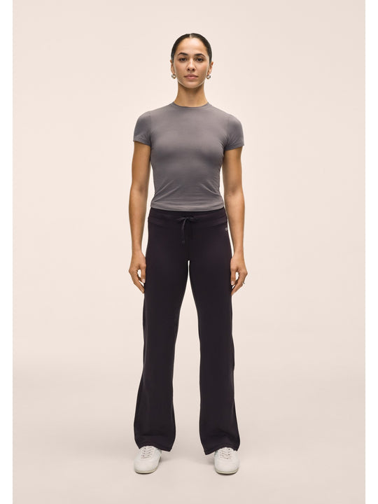 Spodnie damskie CASALL Jersey Straight Pant kolor czarny
