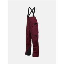 Spodnie narciarskie damskie PEAK PERFORMANCE Ridge Ace HIPE ACE 3L Shell Bib Pants bordowe

