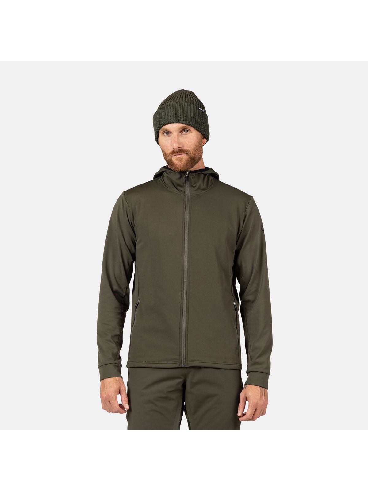 Bluza męska ROSSIGNOL Mid Layer Stretch Hoodiezielona