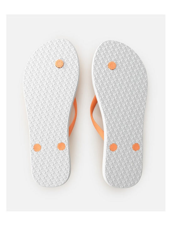 Japonki plażowe damskie RIP CURL Bondi Bloom Open Toe pomarańczowe
