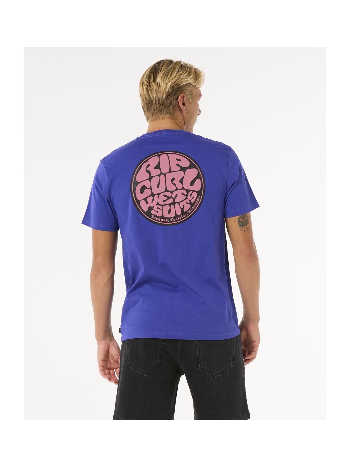 Koszulka męska RIP CURL Wettie Passage Icon Tee niebieska