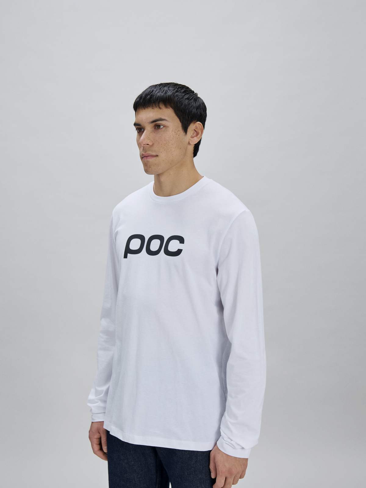 Koszulka longsleeve POC L/S Tee biała