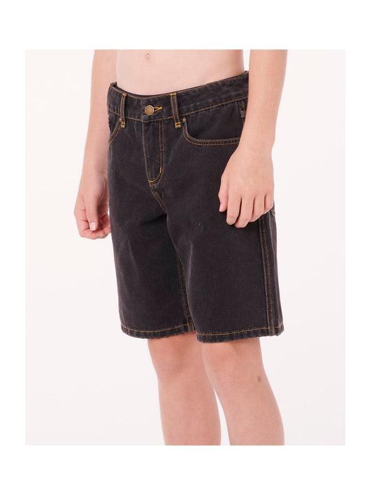 Szorty chłopięce RIP CURL Hyped Up Denim Walkshort-Boy czarne
