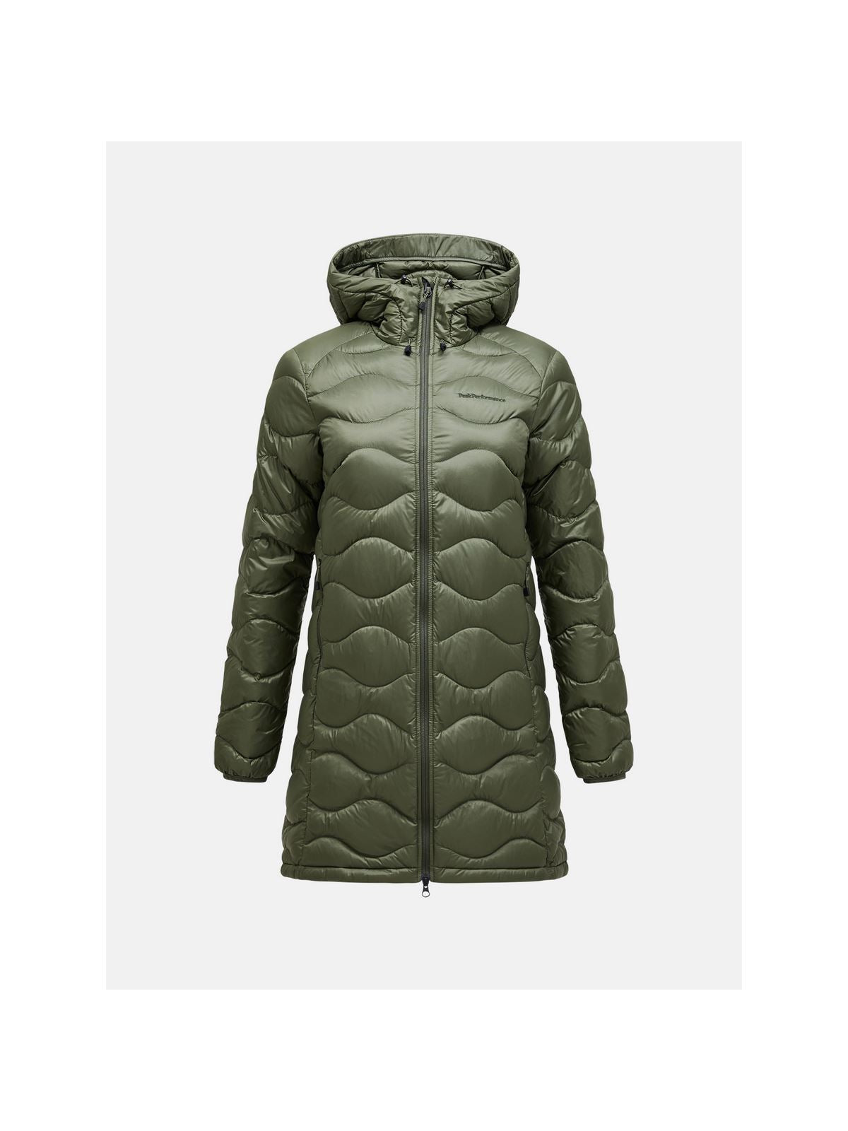 Parka puchowa damska Peak Performance W Helium Down Parka zielony