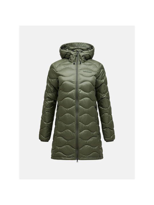 Parka puchowa damska Peak Performance W Helium Down Parka zielony

