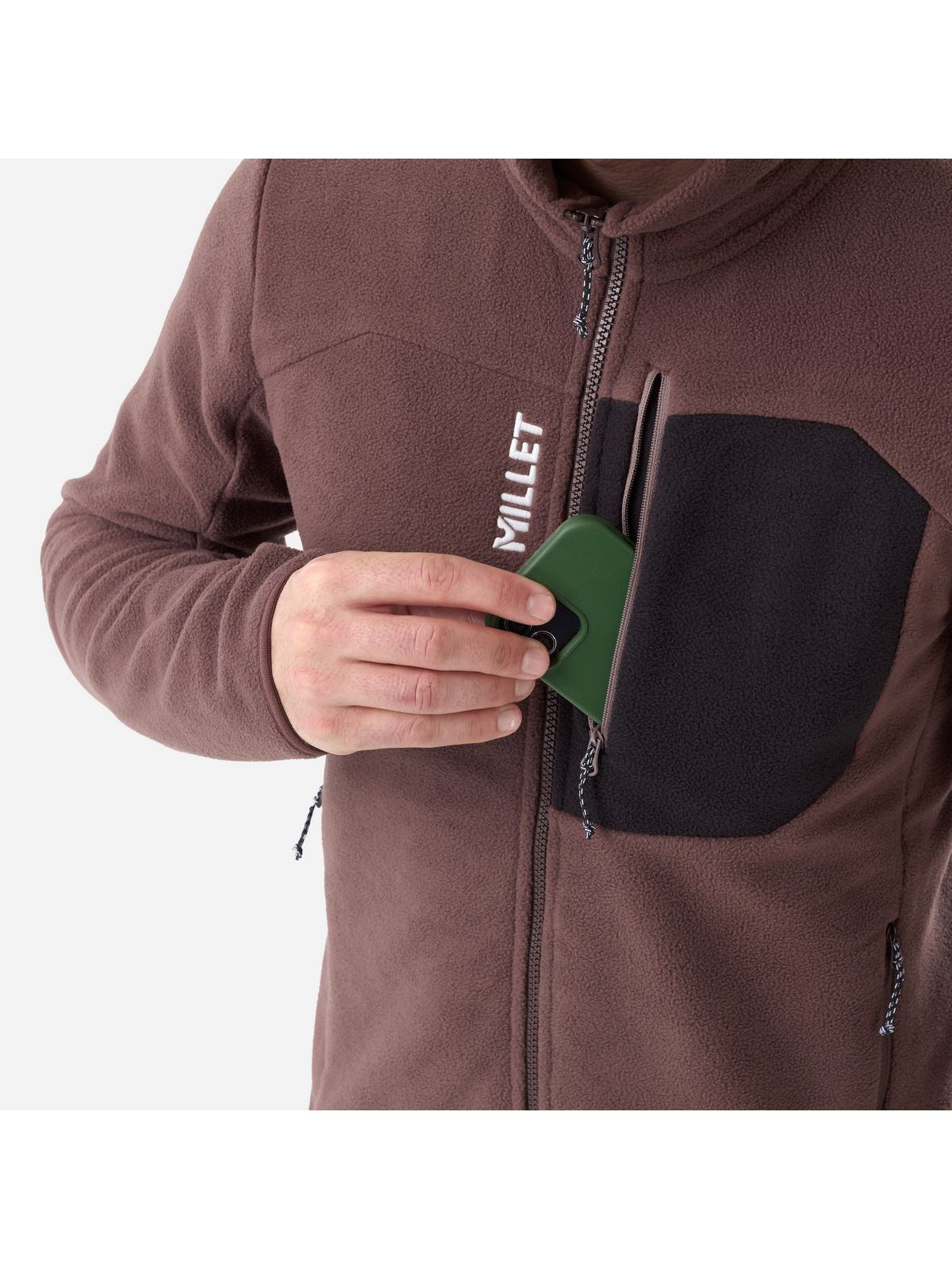 Bluza męska MILLET M Cimai Fleece Jkt M brązowa