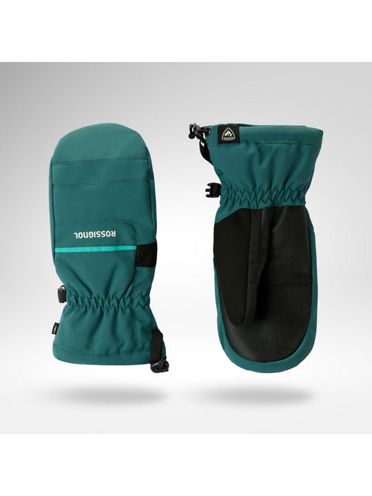Rękawice narciarskie juniorskie ROSSIGNOL Jr Roc Mittens R-Shell Dry zielone
