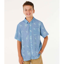 Koszula chłopięca RIP CURL Eternal Shred Ss Shirt-Boy niebieska

