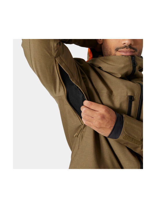 Kurtka narciarska męska HELLY HANSEN GARIBALDI 2.0 JACKET brązowa
