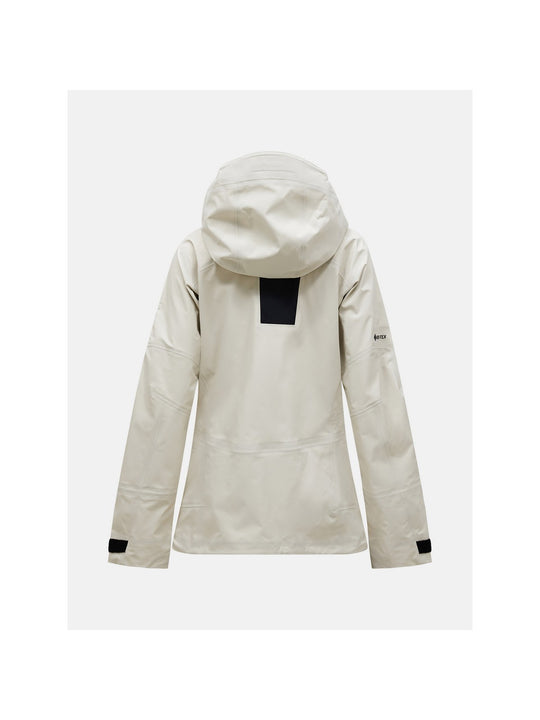 Kurtka narciarska damska PEAK PERFORMANCE Alpine GORE-TEX C-Knit 3L Shell Jacket piaskowa
