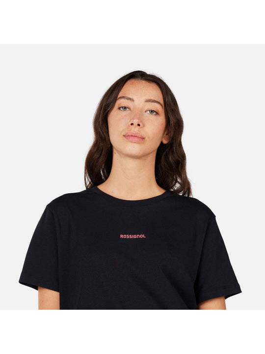 Koszulka damska ROSSIGNOL W Waterfall Relax Tee czarna
