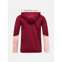 Bluza PEAK PERFORMANCE Jr Rider Essentials Zip Hood bordowy
