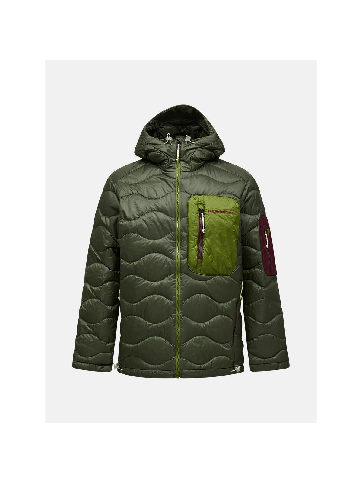 Kurtka puchowa męska PEAK PERFORMANCE Helium Utility Down Hood Jacket zielona