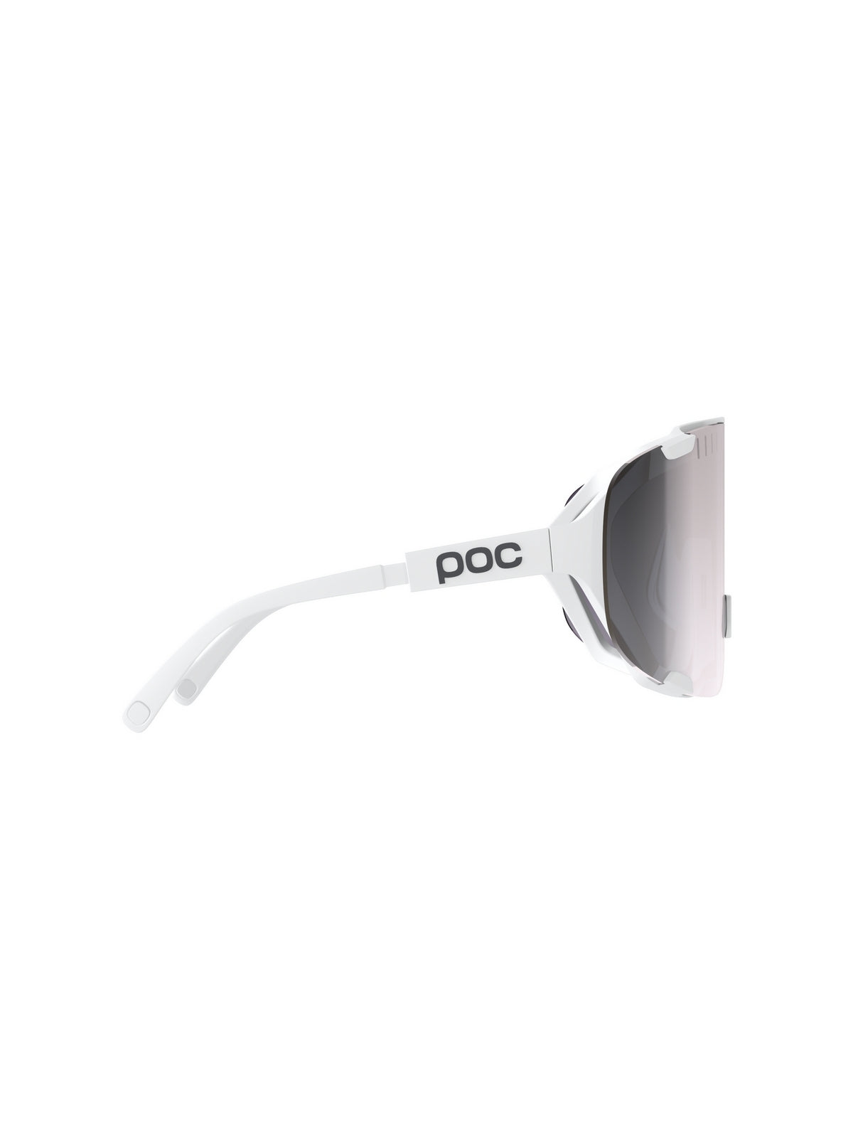Okulary rowerowe POC Devour Wide Fit białe - Clarity Road/Sunny Silver cat.3