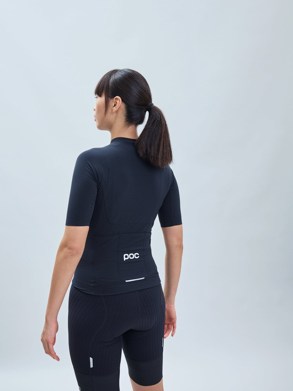 Koszulka rowerowa damska POC W’s Raceday Jersey czarna - Adventure Sports