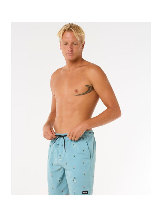 Szorty kąpielowe męskie RIP CURL Hula Breach Volley niebieskie
