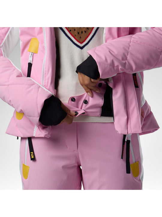 Kurtka narciarska damska ROSSIGNOL W Jcc Valdiz Down Ski Jacket różowa
