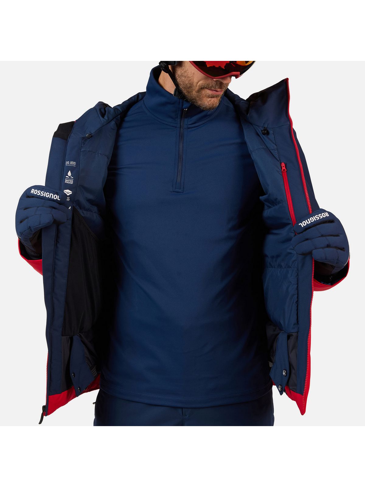 Kurtka męska ROSSIGNOL Rochrun Insulated Jkt czerwona