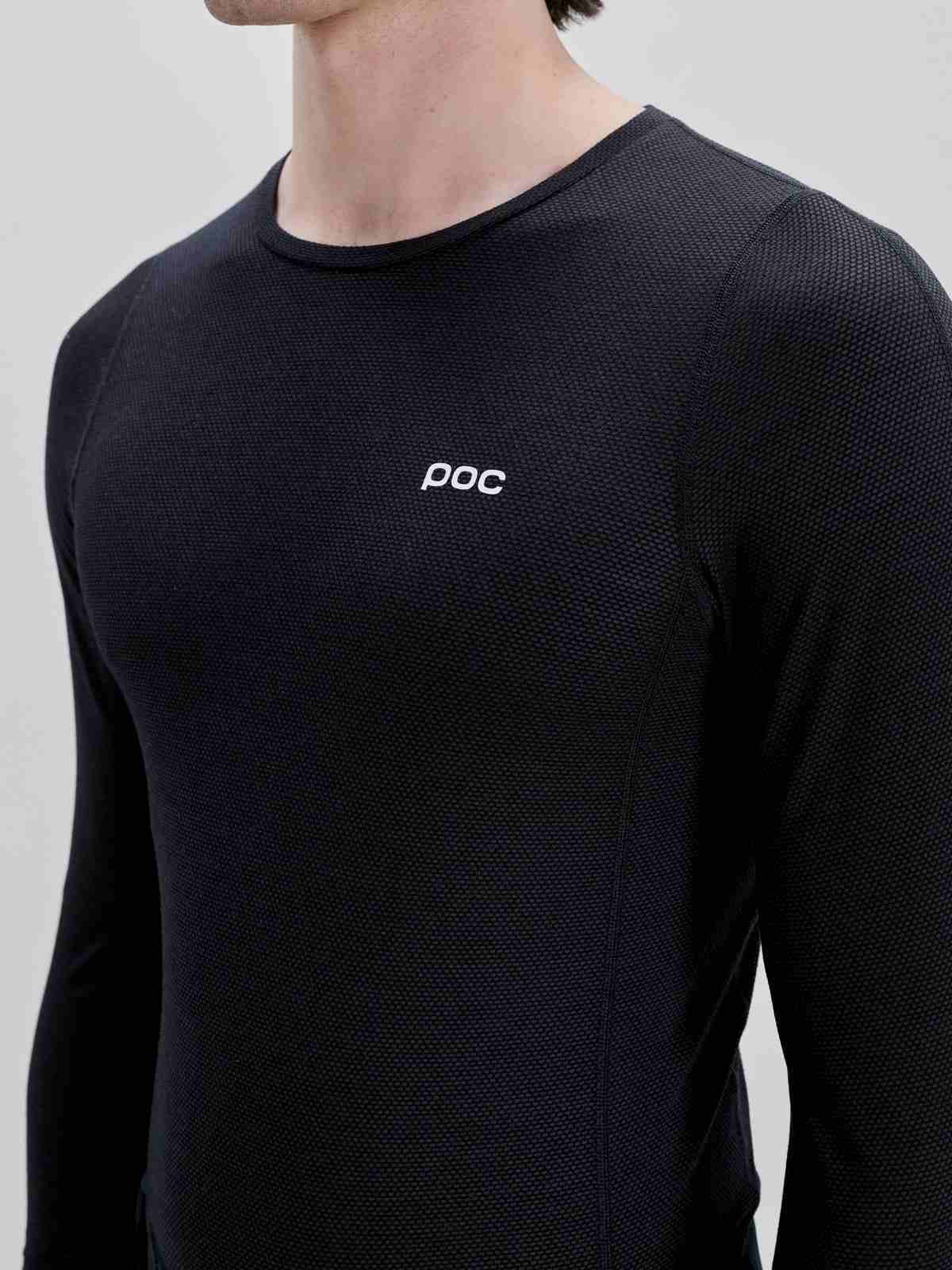 Koszulka męska POC M's Layer Mid L/S Jersey czarny