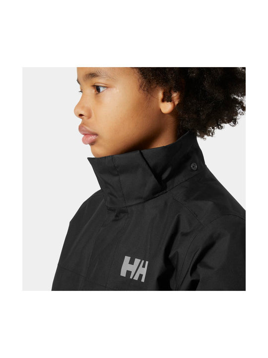 Kurtka outdoorowa dziecięca HELLY HANSEN JR VANCOUVER FLEECE INS JACKET czarna
