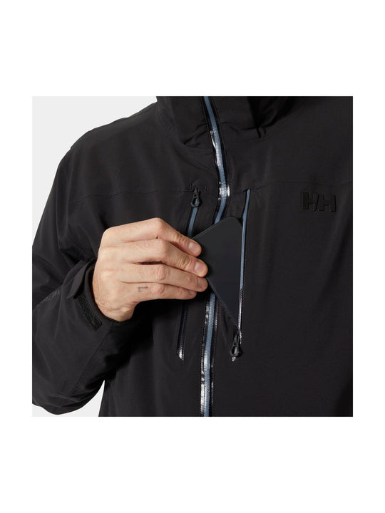 Kurtka narciarska męska HELLY HANSEN ALPHA LIFALOFT JACKET czarna
