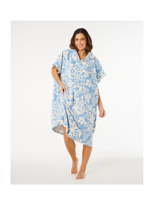 Ponczo damskie RIP CURL Mixed Hooded Towel zielone
