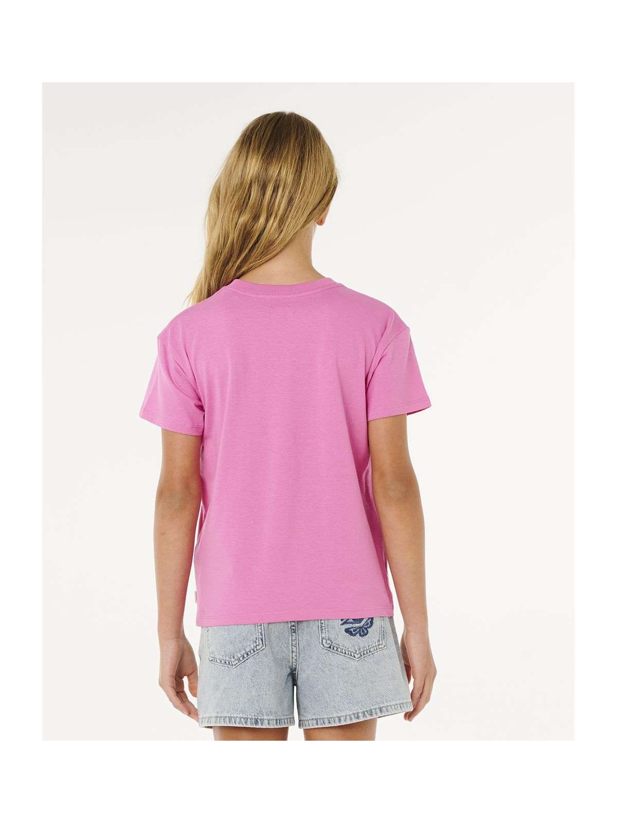 Koszulka dziewczęca RIP CURL Hayley O Relaxed Tee-Girl różowa