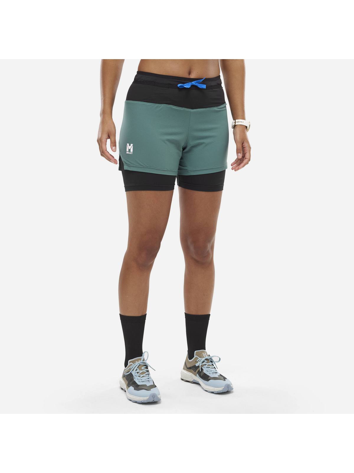 Szorty MILLET INTENSE 2IN1 SHORT W zielony - Adventure Sports