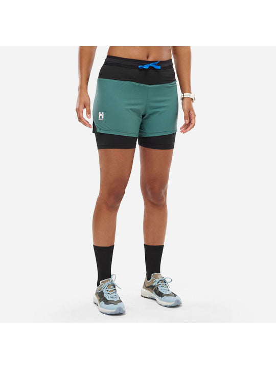 Szorty MILLET INTENSE 2IN1 SHORT W zielony - Adventure Sports
