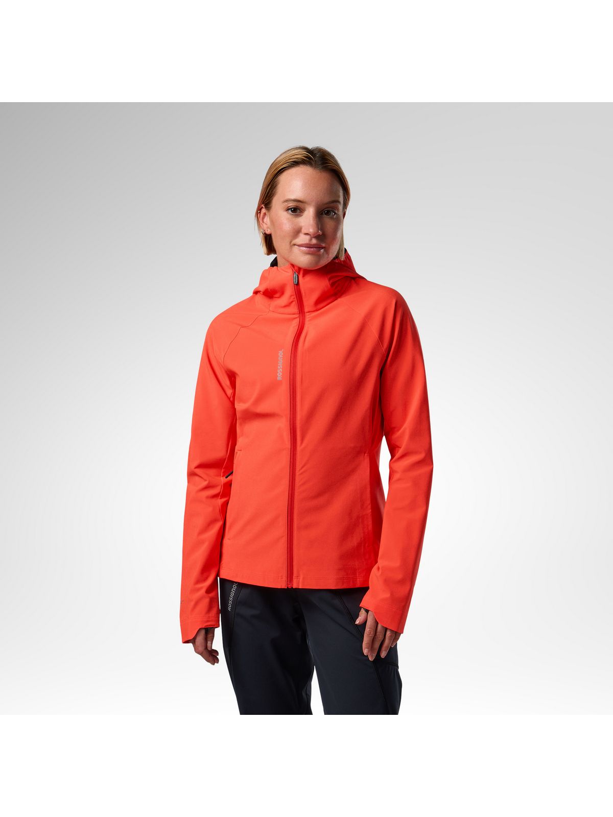 Kurtka damska ROSSIGNOL W Venon Wind Hoodie Jacket czerwona