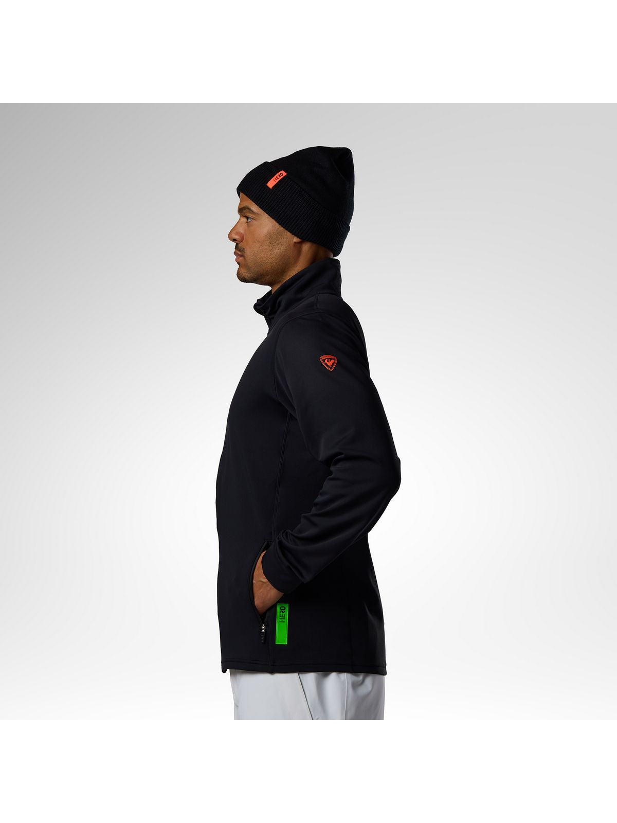 Bluza męska ROSSIGNOL M Hero Stretch Fleece Jacket czarna