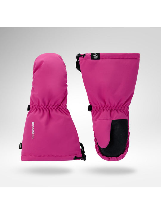 Rękawice narciarskie juniorskie ROSSIGNOL Jr Baby Mittens R-Shell Dry różowe

