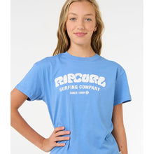 Koszulka RIP CURL SURF PUFF RELAXED TEE- GIRL niebieska
