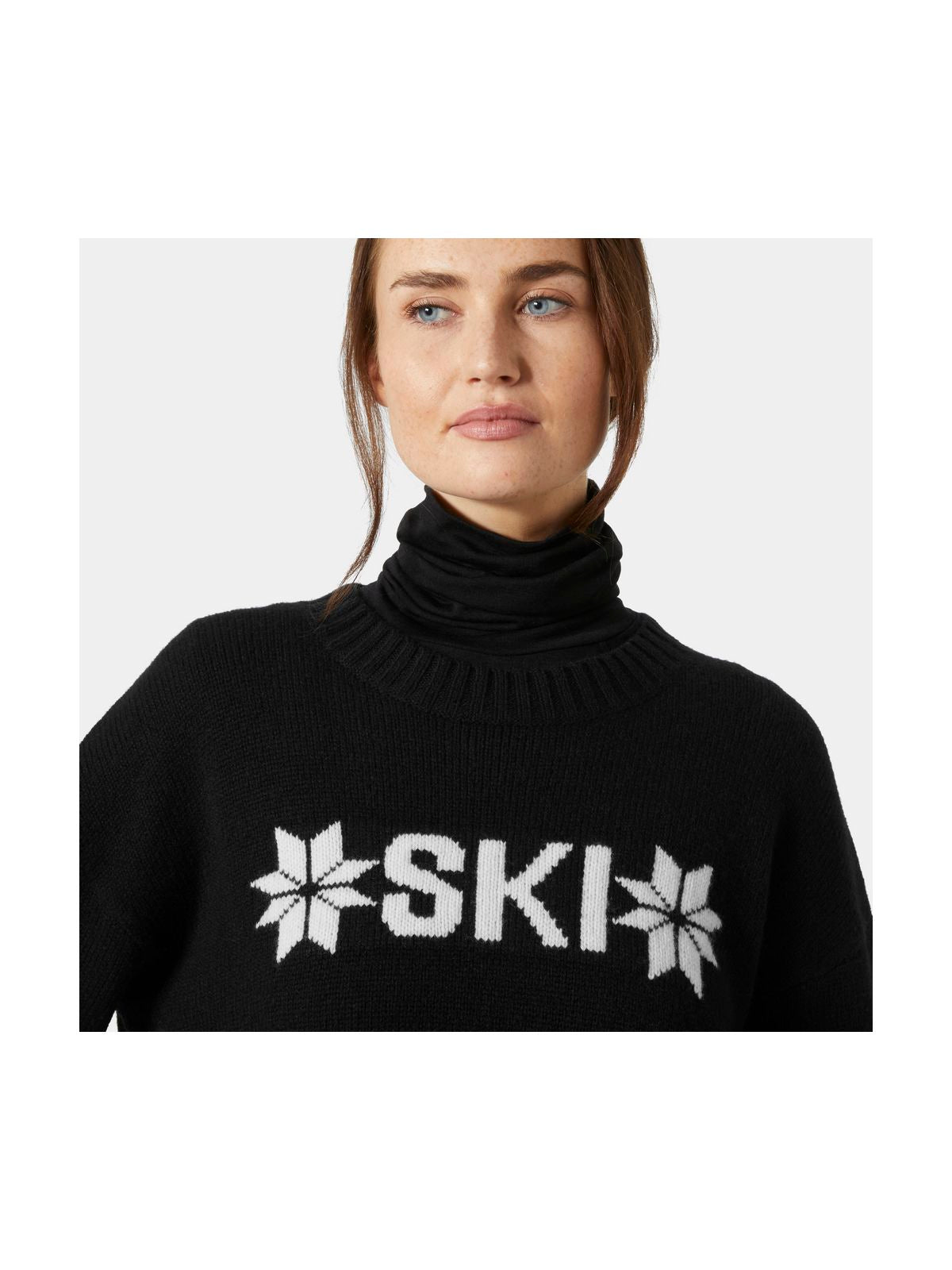Sweter damski HELLY HANSEN W Bliss Ski Knit Sweater czarny
