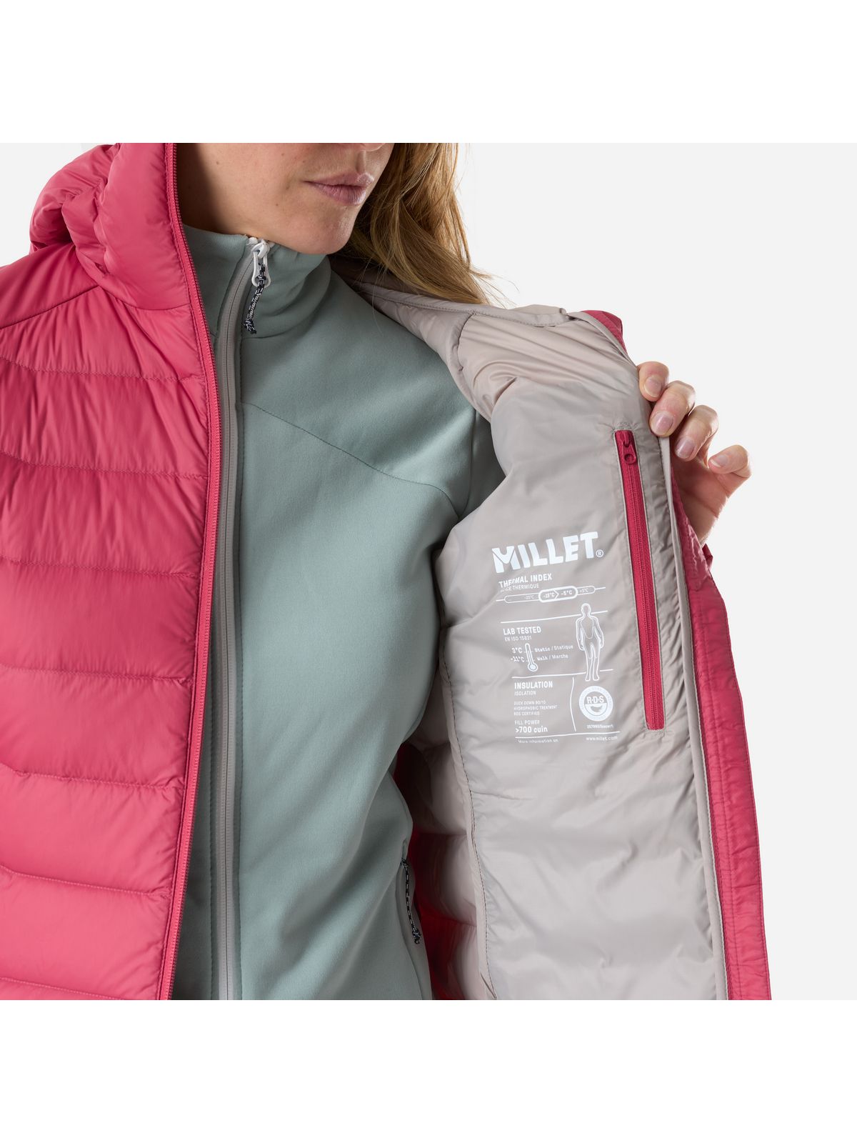 Kurtka damska MILLET W Evole 700 Hd W różowa
