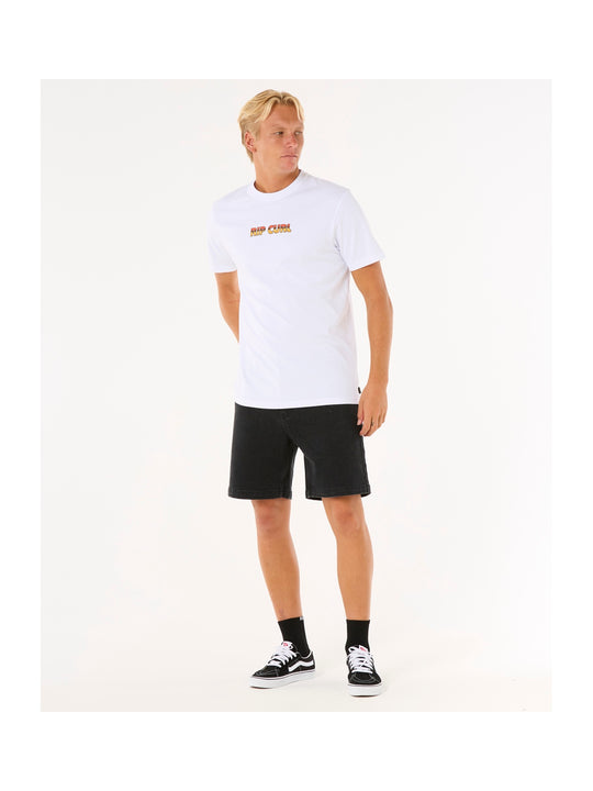 Koszulka męska RIP CURL Big Mumma Icon Tee biała
