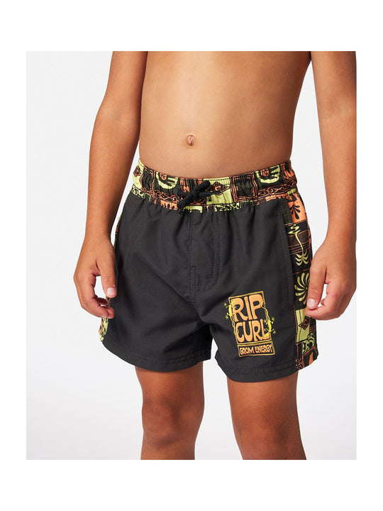 Szorty kąpielowe chłopięce RIP CURL KEV ENERGY BLOCK VOLLEY czarne
